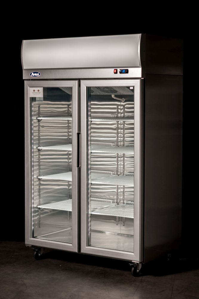 Atosa Double Glass Door Lightbox Freezer