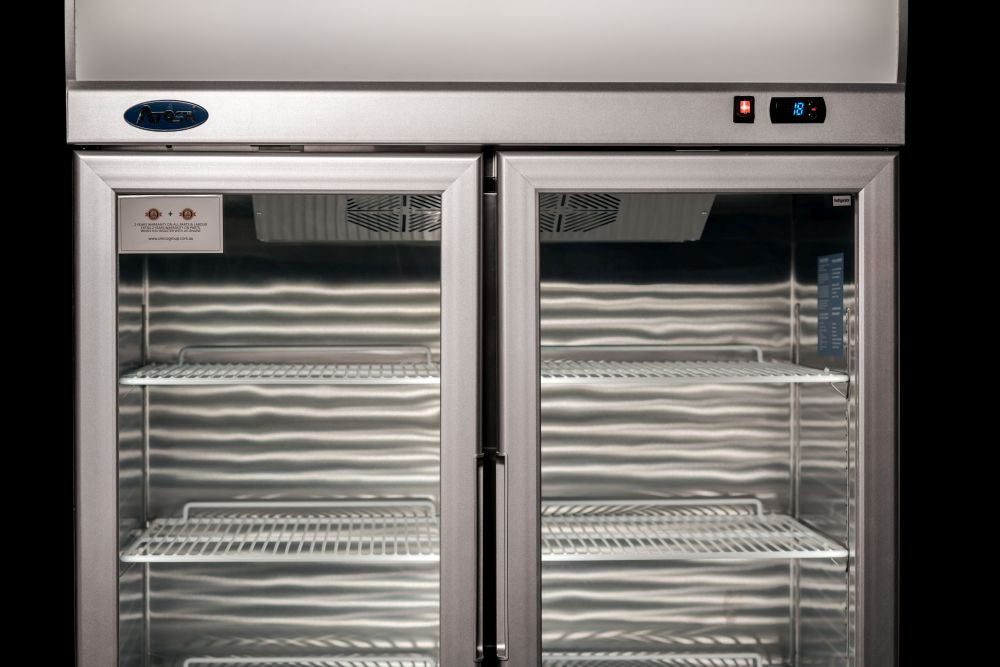 Atosa Double Glass Door Lightbox Fridge