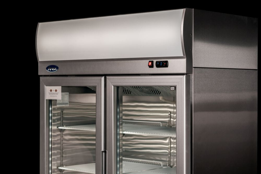 Atosa Double Glass Door Lightbox Fridge
