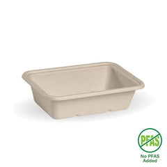 BioPak Plant Fibre Pulp Plastic-free SugarcaneTakeaway Base Container Box