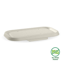 BioPak Plant Fibre Pulp Plastic-Free Sugarcane Takeaway Cover Container Box Lid