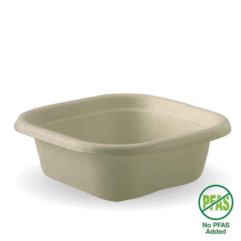 BioPak Plant Fibre Pulp Plastic-free SugarcaneTakeaway Base Container Box