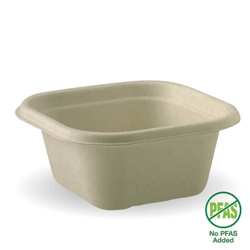 BioPak Plant Fibre Pulp Plastic-free SugarcaneTakeaway Base Container Box