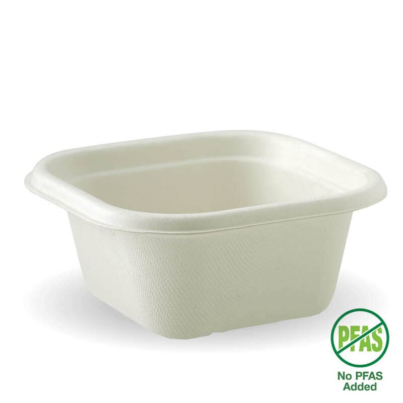 BioPak Plant Fibre Pulp Plastic-free SugarcaneTakeaway Base Container Box