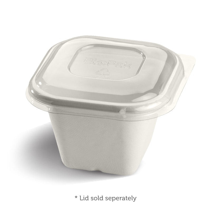 BioPak Plant Fibre Pulp Plastic-free SugarcaneTakeaway Base Container Box