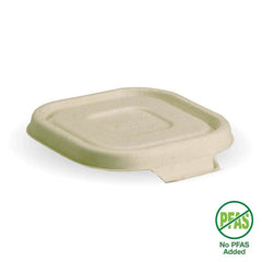 BioPak Plant Fibre Pulp Plastic-Free Sugarcane Takeaway Cover Container Box Lid
