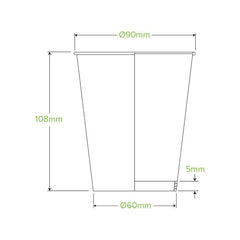 BioPak Single Wall Disposable Hot / Cold Takeaway Coffee Cups Art Series