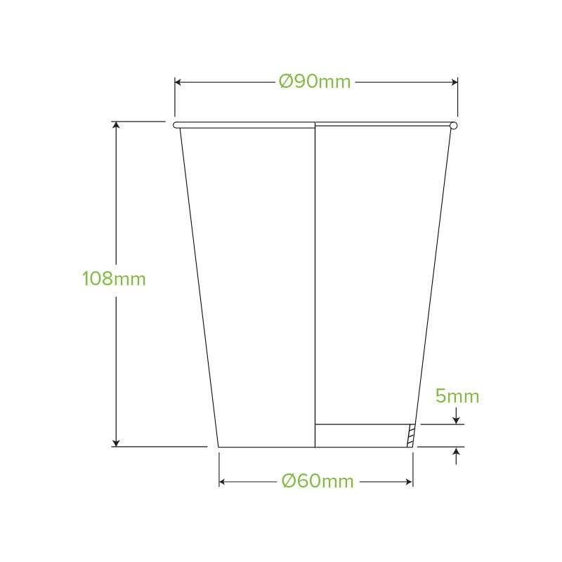 BioPak Single Wall Disposable Hot / Cold Takeaway Coffee Cups Art Series