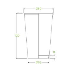 BioPak Single Wall Disposable Hot / Cold Takeaway Coffee Cups Art Series