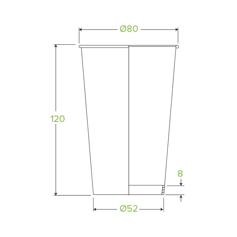 BioPak Single Wall Disposable Hot / Cold Takeaway Coffee Cups Art Series