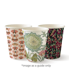 BioPak Single Wall Disposable Hot / Cold Takeaway Coffee Cups Art Series
