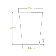 BioPak Single Wall Disposable Hot / Cold Takeaway Coffee Cups Art Series