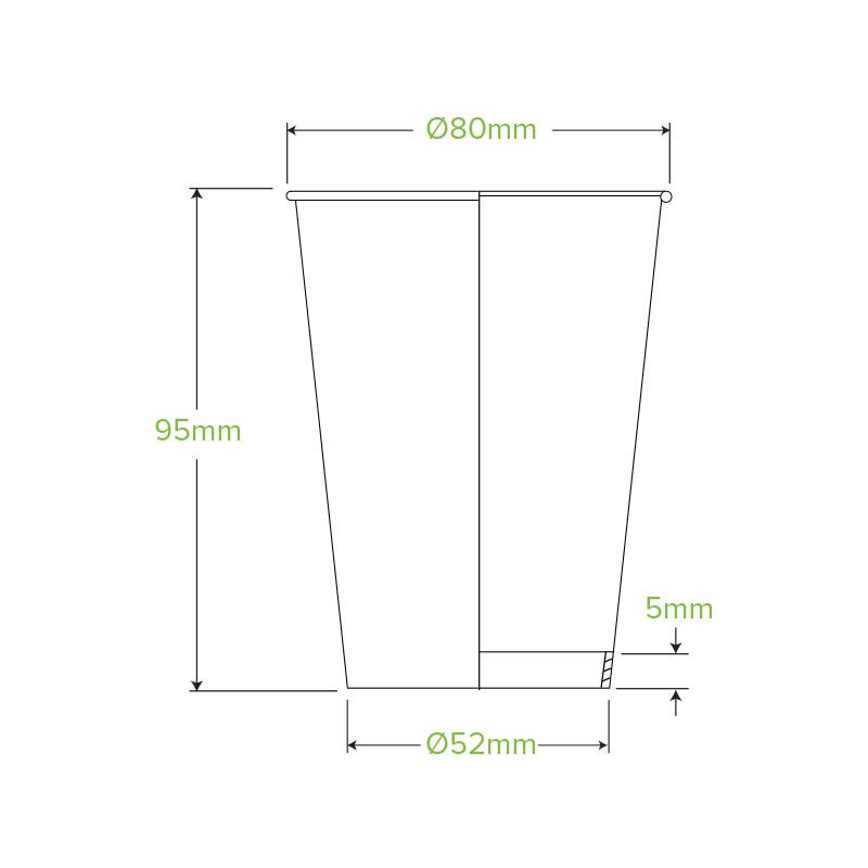 BioPak Single Wall Disposable Hot / Cold Takeaway Coffee Cups Art Series
