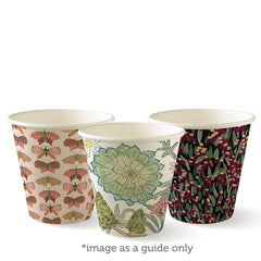 BioPak Single Wall Disposable Hot / Cold Takeaway Coffee Cups Art Series