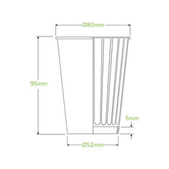 BioPak Double Wall Disposable Hot / Wet Coffee Cups Art Series