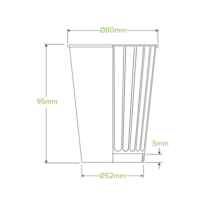 BioPak Double Wall Disposable Hot / Wet Coffee Cups Art Series
