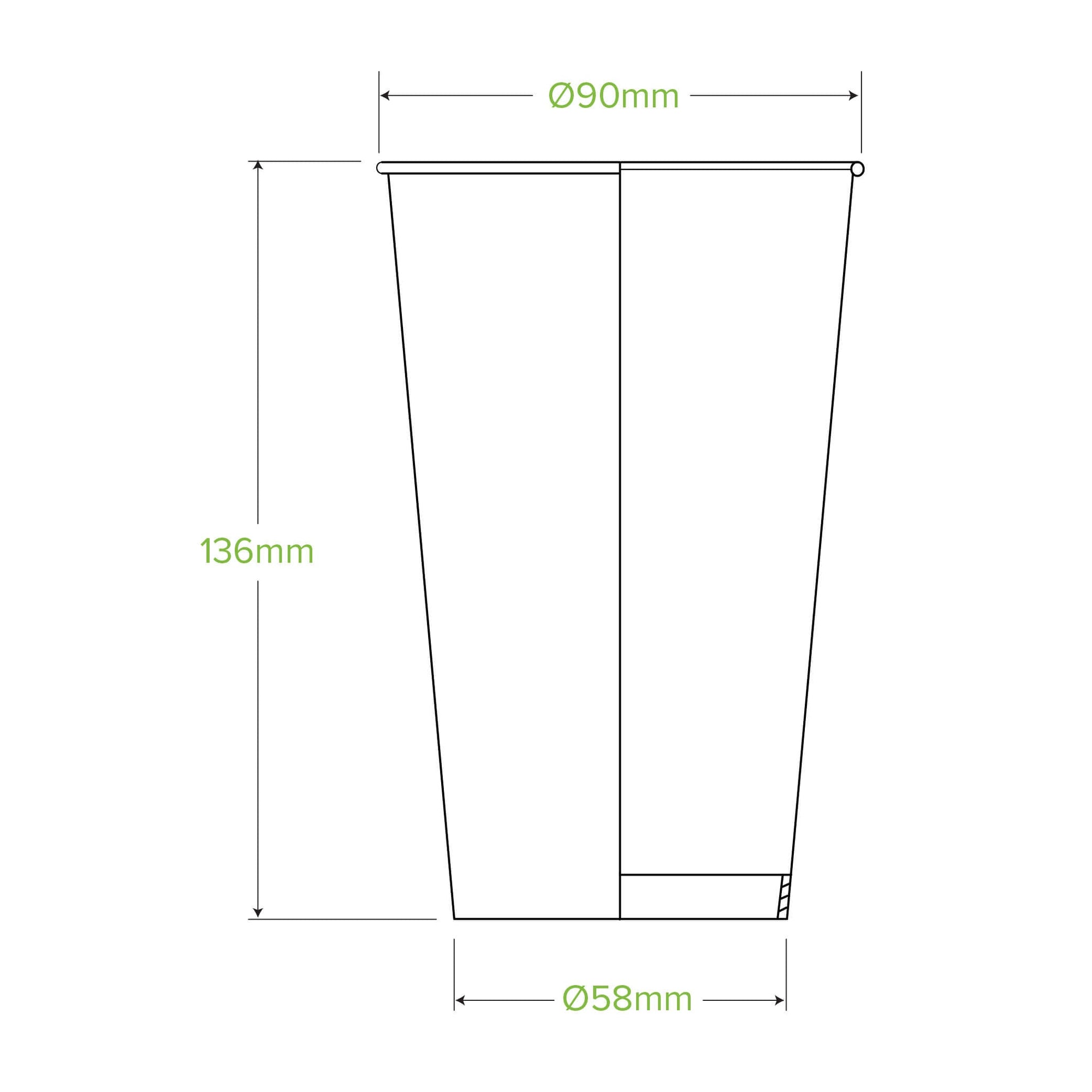 BioPak Cold Paper BioCup White