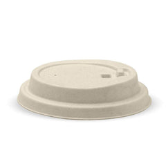 BioPak Plup Plant Fibre BioCup Lids for Hot Coffee Cups