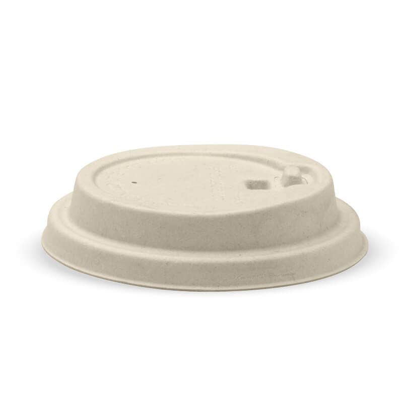 BioPak Plup Plant Fibre BioCup Lids for Hot Coffee Cups