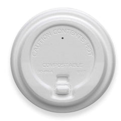 BioPak Plup Plant Fibre BioCup Lids for Hot Coffee Cups