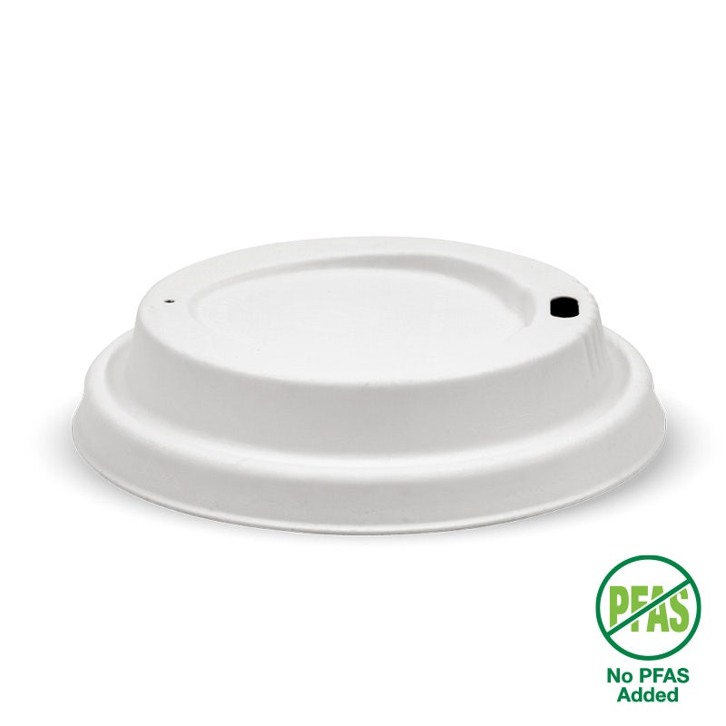 BioPak Plup Plant Fibre BioCup Lids for Hot Coffee Cups