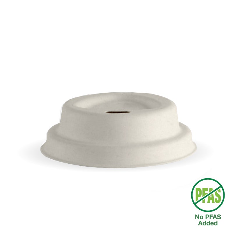 BioPak Plup Plant Fibre BioCup Lids for Hot Coffee Cups
