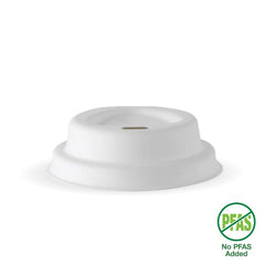 BioPak Plup Plant Fibre BioCup Lids for Hot Coffee Cups