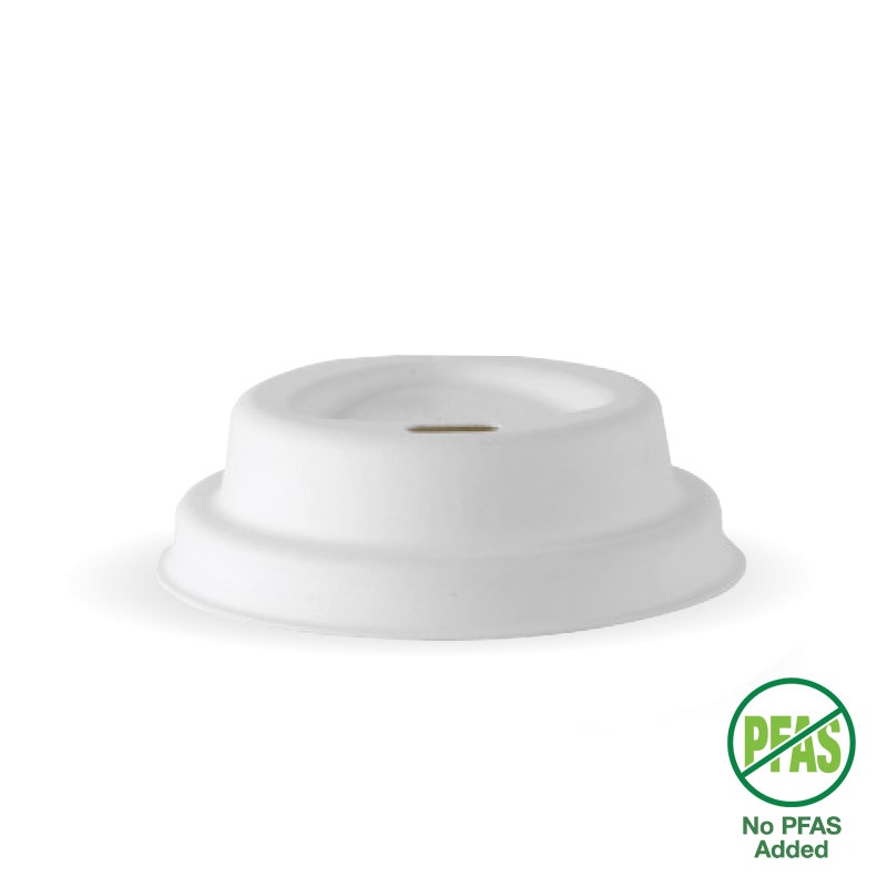 BioPak Plup Plant Fibre BioCup Lids for Hot Coffee Cups