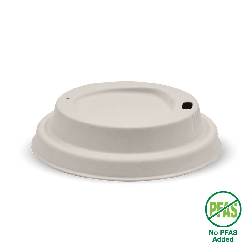 BioPak Plup Plant Fibre BioCup Lids for Hot Coffee Cups