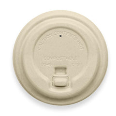 BioPak Plup Plant Fibre BioCup Lids for Hot Coffee Cups