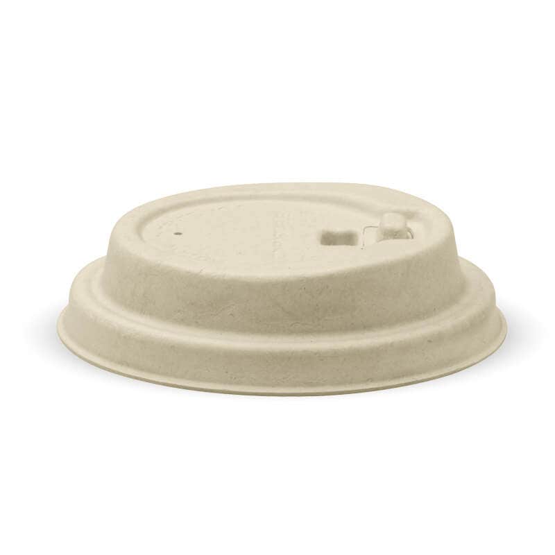 BioPak Plup Plant Fibre BioCup Lids for Hot Coffee Cups