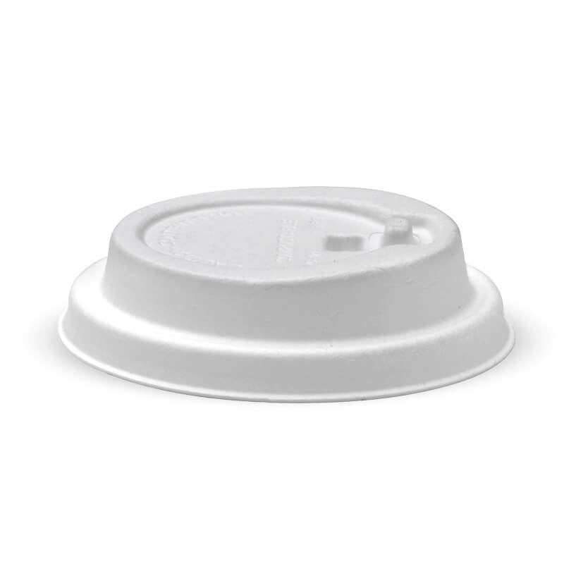 BioPak Plup Plant Fibre BioCup Lids for Hot Coffee Cups