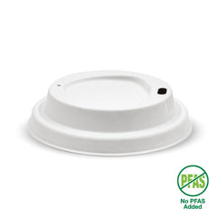 BioPak Plup Plant Fibre BioCup Lids for Hot Coffee Cups