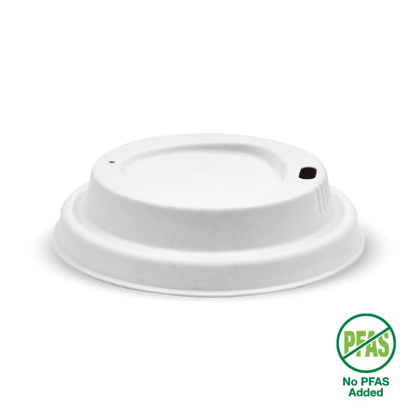 BioPak Plup Plant Fibre BioCup Lids for Hot Coffee Cups