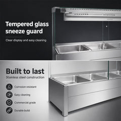 Bonvue Square Countertop Wet and Dry Bain Marie BM14SC
