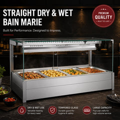 Bonvue Square Countertop Wet and Dry Bain Marie BM14SC