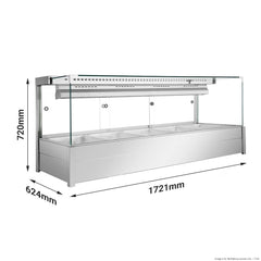 Bonvue Square Countertop Wet and Dry Bain Marie BM17SC