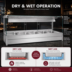 Bonvue Square Countertop Wet and Dry Bain Marie BM17SC