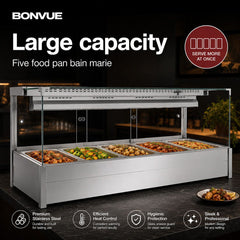 Bonvue Square Countertop Wet and Dry Bain Marie BM17SC