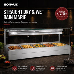 Bonvue Square Countertop Wet and Dry Bain Marie BM17SC