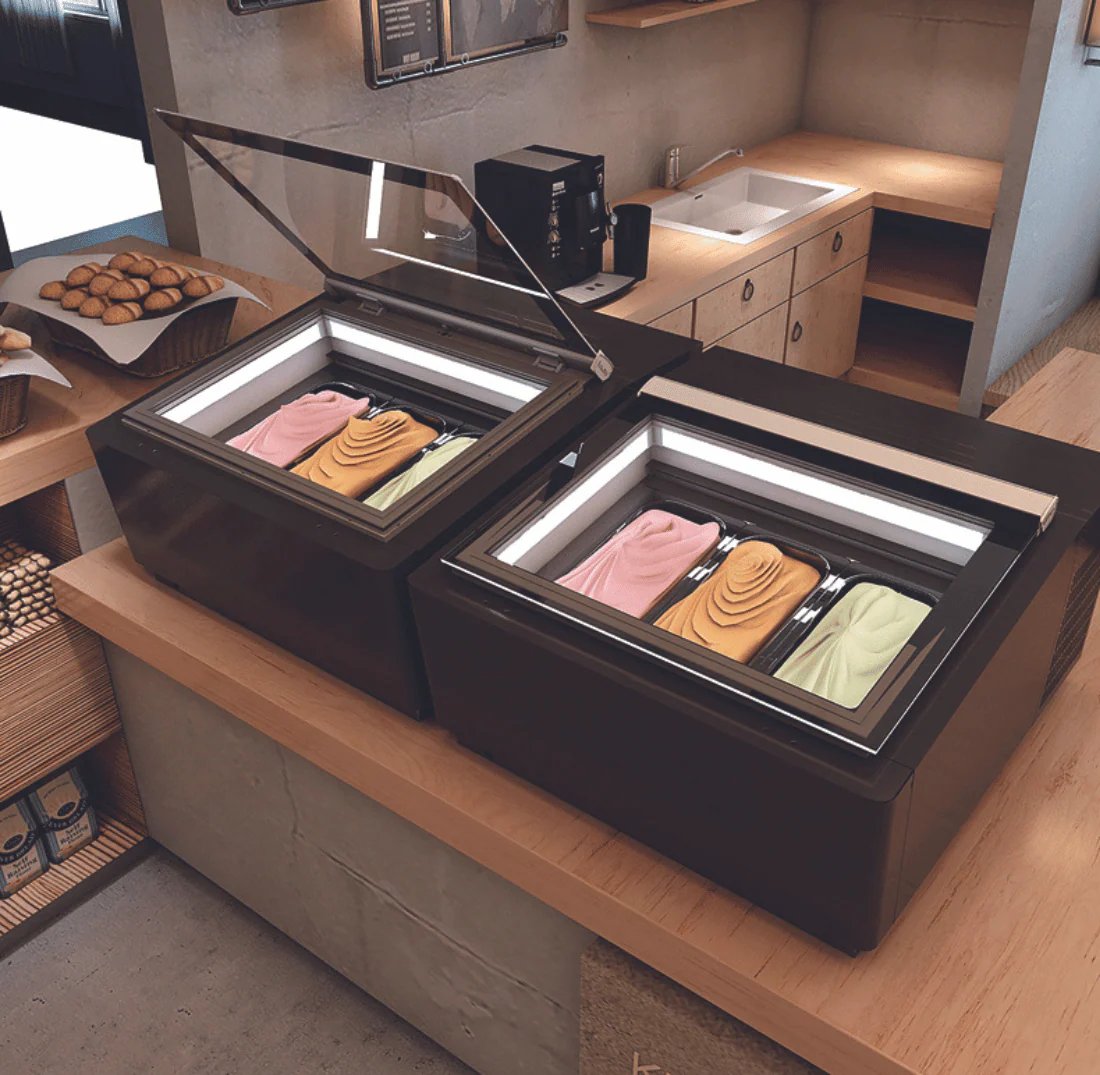 Bonvue Bench Top Gelato / Ice cream Display Showcase CGD-03B