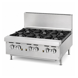 BRENNER Forge 800 Series Gas Bench Top Cooking Range LPG with 6 burners - BREG8R-900L