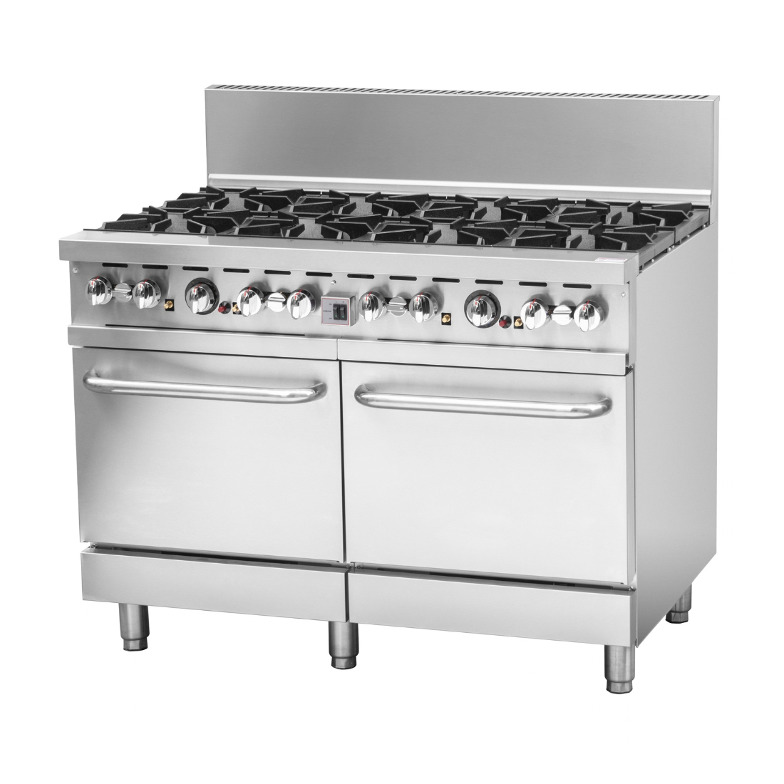 BRENNER Forge 800 Series 8 burners Gas Range with double Fan Forced Oven LPG - BREG8RO-1200L