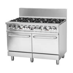 BRENNER Forge 800 Series 8 burners Gas Range with double Fan Forced Oven NG - BREG8RO-1200N
