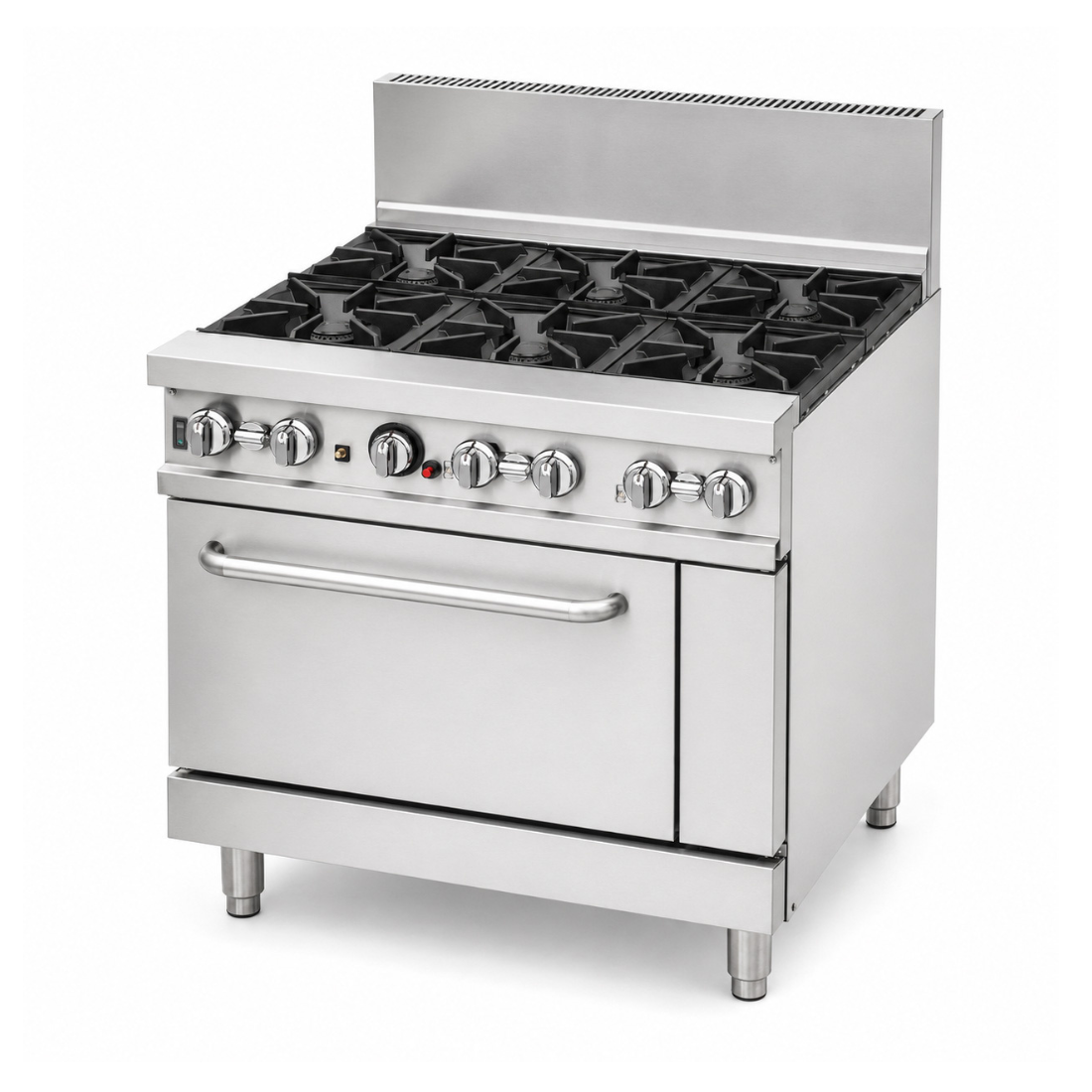 BRENNER Forge 800 Series 6 burners Gas Range with one Fan Forced Oven NG - BREG8RO-900N
