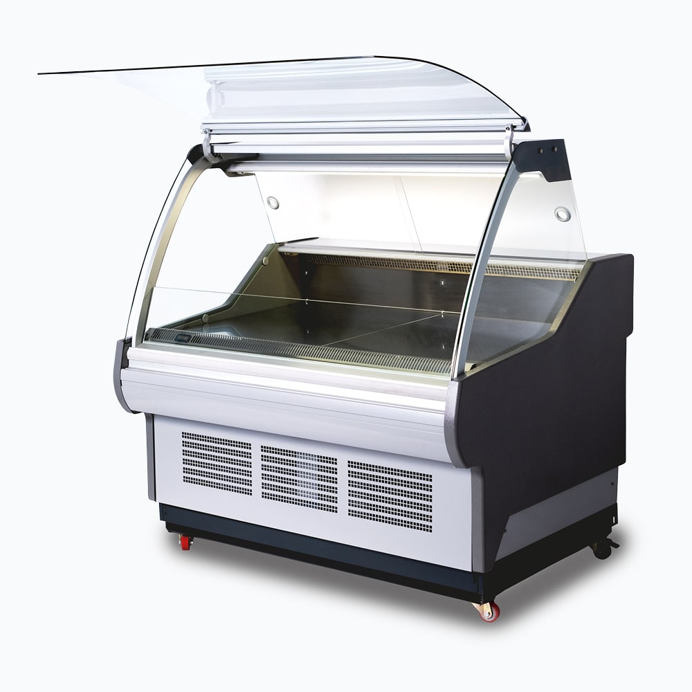 Bromic DD1250CG-NR Curved Glass Deli Display