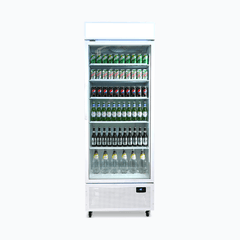 Bromic Upright Display Fridge with Lighbox Glass Door 690L - White