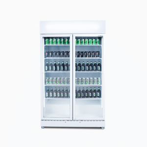 Bromic White Upright 2 Door Display Fridge 885L GM0900LWECO-NR