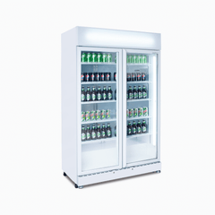 Bromic White Upright 2 Door Display Fridge 885L GM0900LWECO-NR