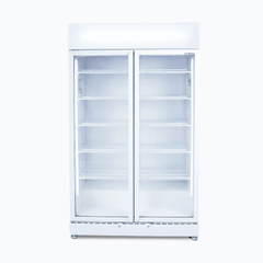 Bromic White Upright 2 Door Display Fridge 885L GM0900LWECO-NR